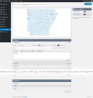 Interactive Map of Arkansas WordPress Plugin