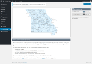 Interactive Map of Missouri WordPress Plugin