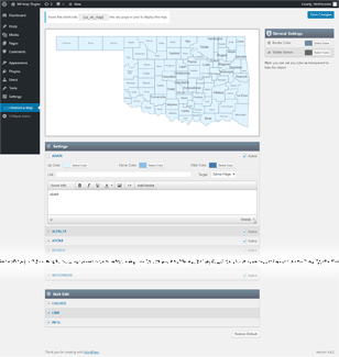 Interactive Map of Oklahoma WordPress Plugin