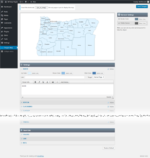 Interactive Map of Oregon WordPress Plugin