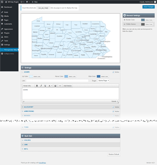 Interactive Map of Pennsylvania WordPress Plugin