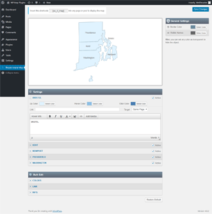 Interactive Map of Rhode Island WordPress Plugin