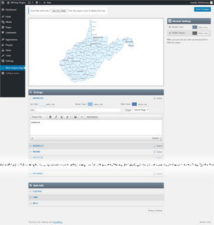 Interactive Map of West Virginia WordPress Plugin