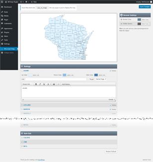 Interactive Map of Wisconsin WordPress Plugin