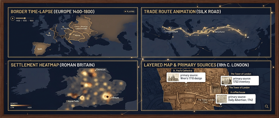 Types of Historical Map Visualizations