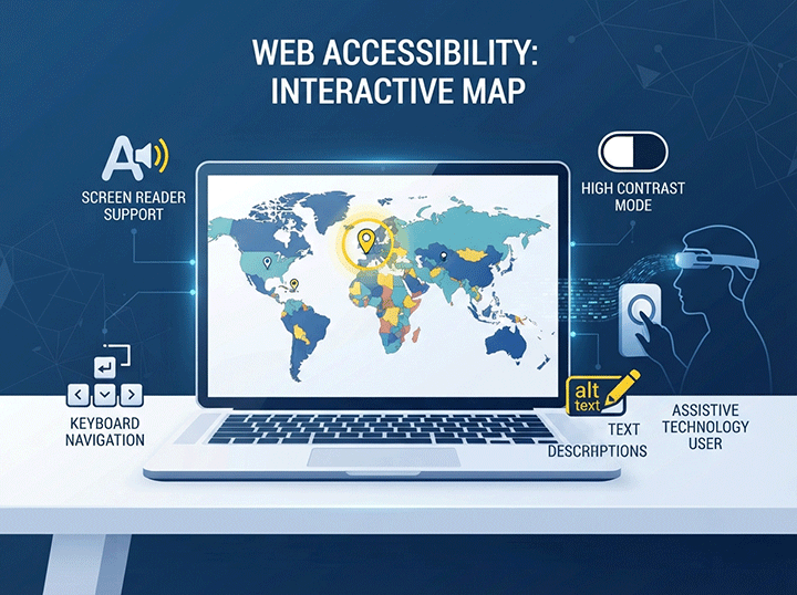 How to Create an Accessible Web Map for Visually Impaired Users