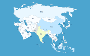 Interactive Asia Map WordPress Plugin