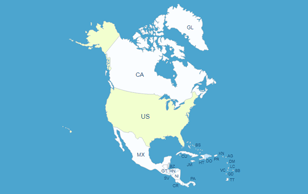 Interactive North America Map WordPress Plugin