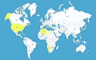 Interactive World Map by Countries WordPress Plugin