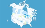 US-Canada Map