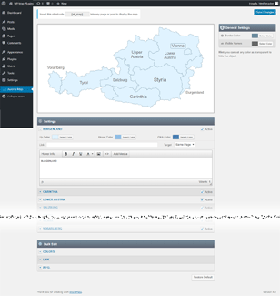 Interaktive Karte Österreich WordPress-Plugin