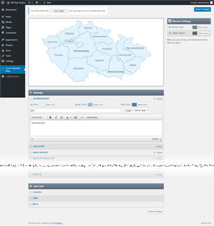 Interaktivní mapa České republiky | WordPress Plugin