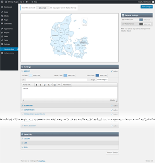 Interactive Map of denmark WordPress Plugin