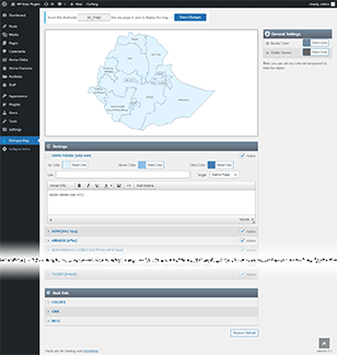 Interactive Map of Ethiopia WordPress Plugin