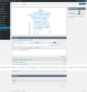 Interactive Map of france WordPress Plugin