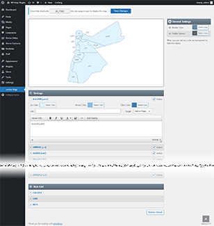 Interactive Map of Jordan WordPress Plugin