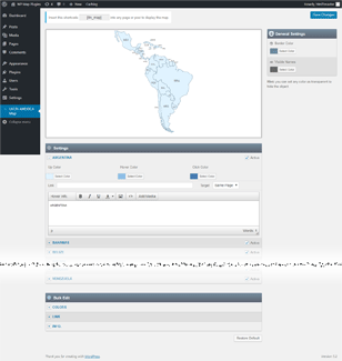 Interactive Map of Latin America WordPress Plugin