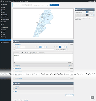 Interactive Map of Lebanon WordPress Plugin