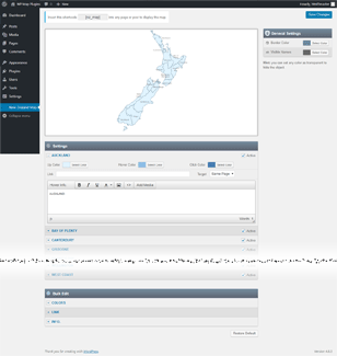Interactive Map of New Zealand WordPress Plugin