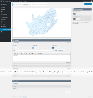South Africa Map Interface