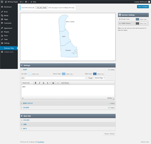 Interactive Map of Delaware WordPress Plugin