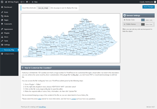 Interactive Map of Kentucky WordPress Plugin