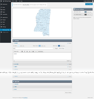 Interactive Map of Mississippi WordPress Plugin
