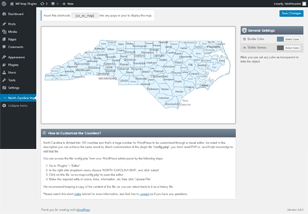 Interactive Map of North Carolina WordPress Plugin