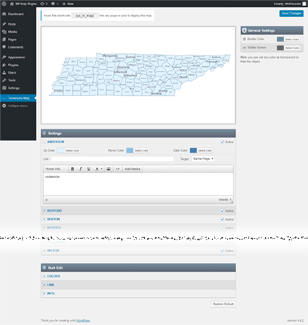 Interactive Map of Tennessee WordPress Plugin