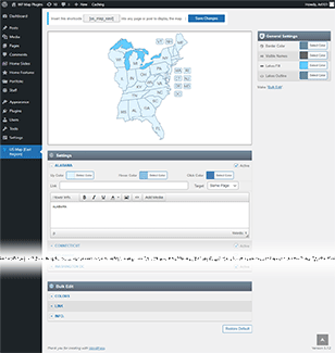 Interactive Map of the Eastern Region of the US WordPress Plugin